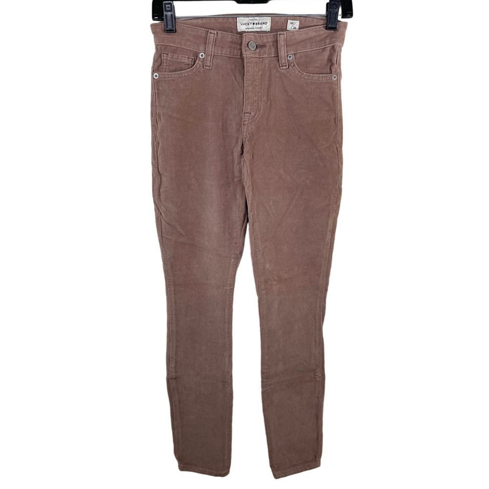 Boho Taupe Color Corduroy Lucky Brand Ava Skinny Size 00 Twilight Bella Swan